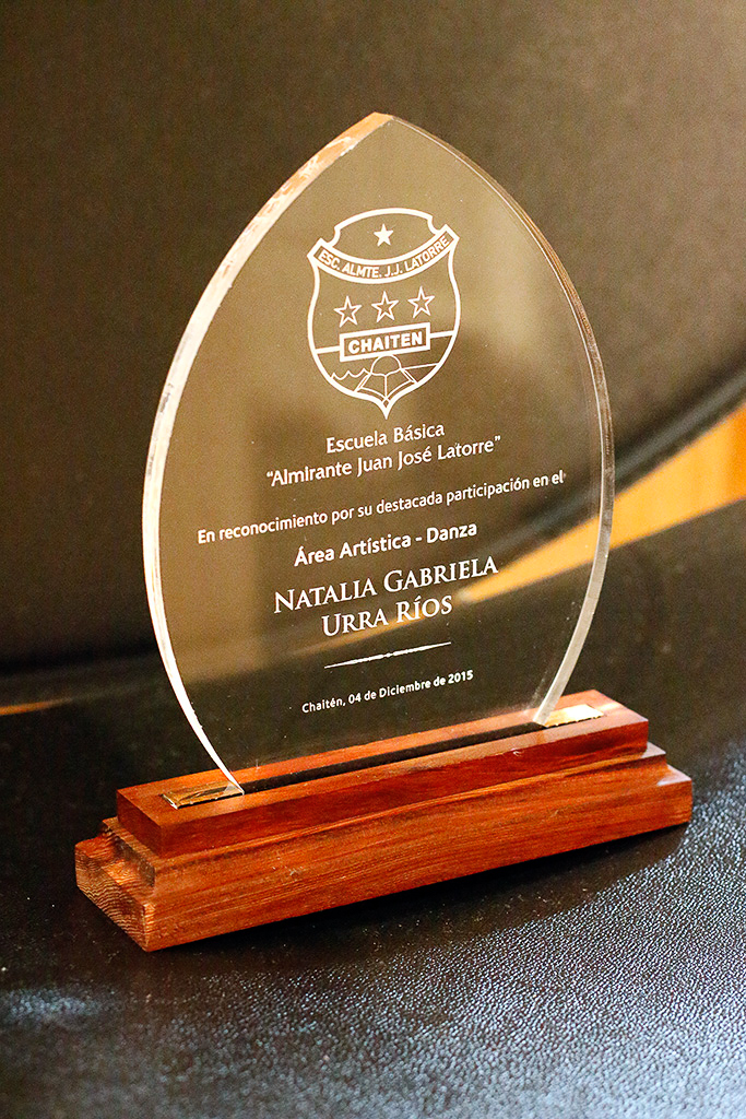 Trofeo Acrilico madera