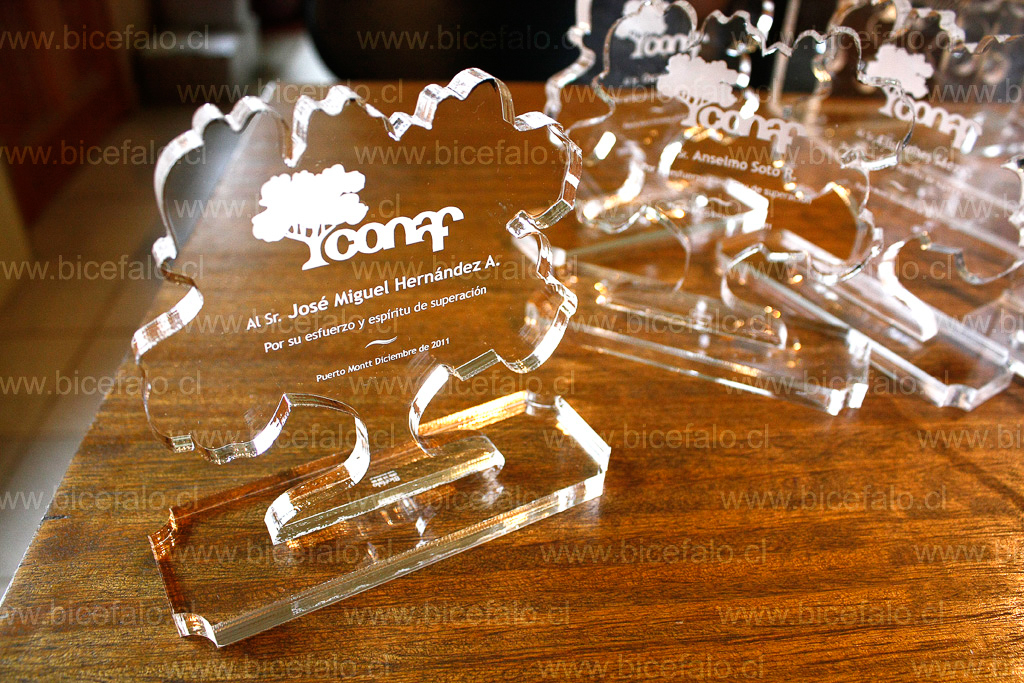 trofeo acrilico conaf