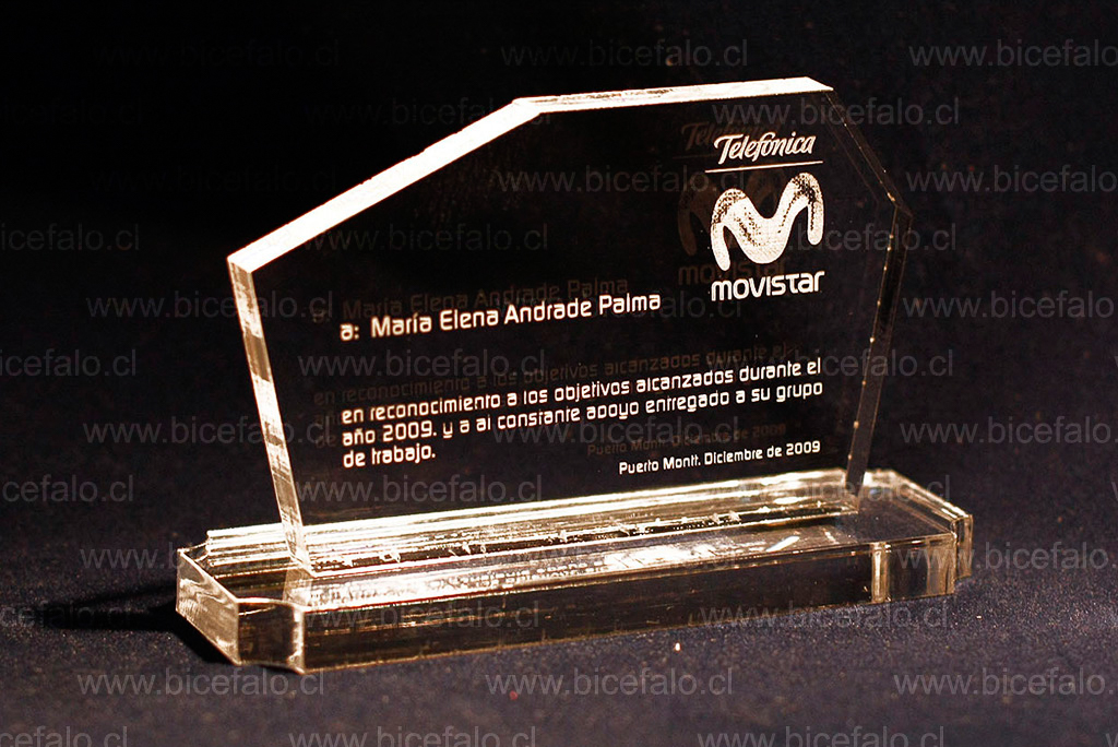 trofeo acrilico movistar