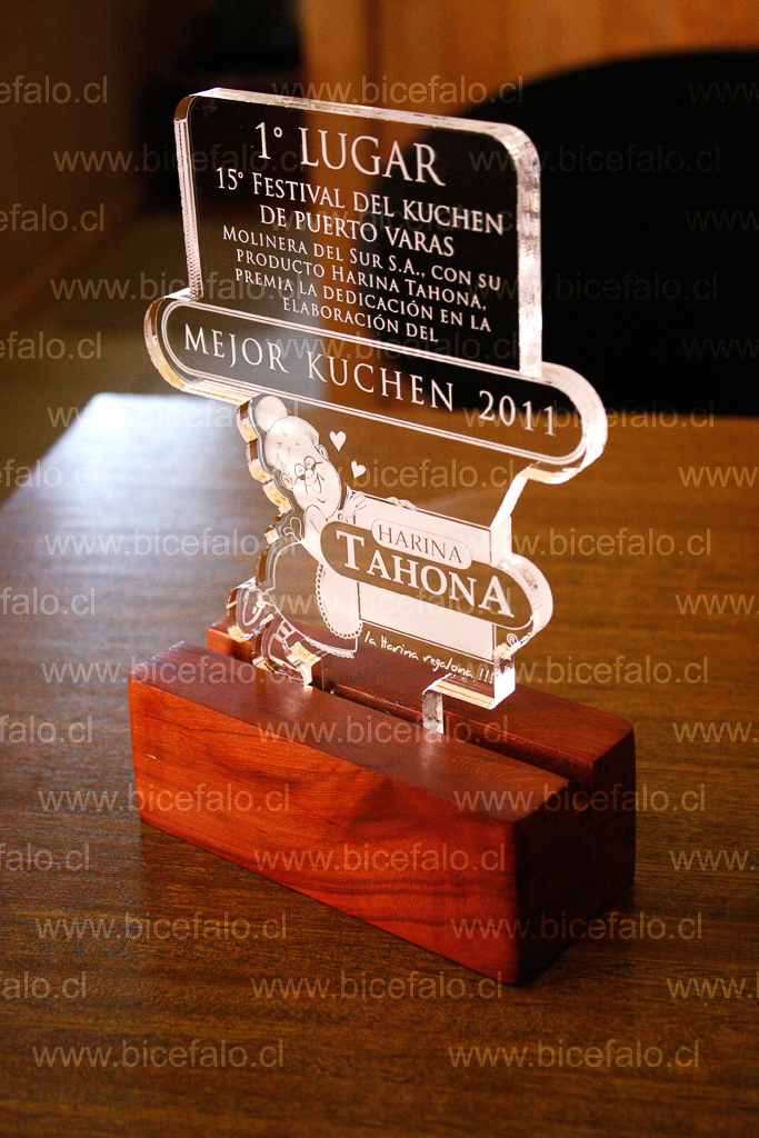 Trofeo acrilico tahona